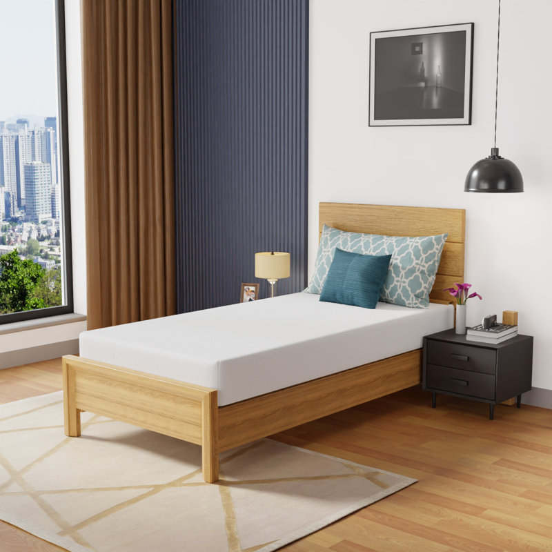 Matelas Matelas en mousse à mémoire de forme de 10 pouces pour un sommeil frais et une housse respirante pour soulager la pression Matelas simple Wave Comfort Foam