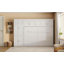 Grand lit escamotable mural avec armoires, grand