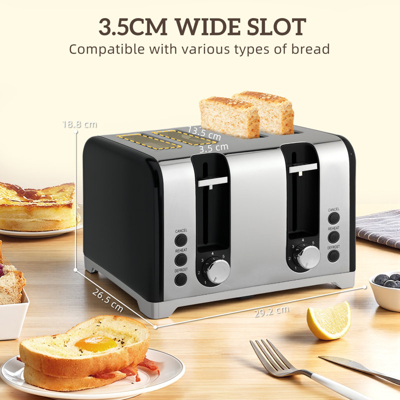 Kettle and Toaster Set, Black