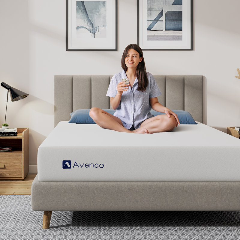 Avenco Medium Gel Memory Foam Mattress, Full, 10"