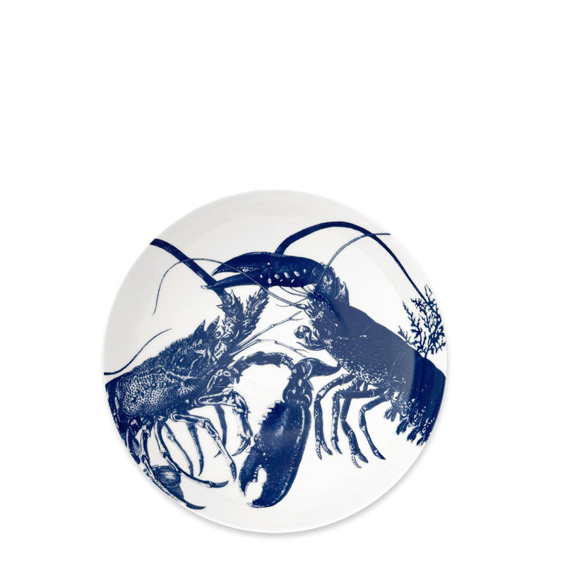 Blue Lobster Porcelain Serving Bowl