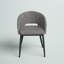 Chaise de salle à manger l 23 po avec structure en métal Oliviah - gris-832873068-832873058