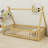 Tent-Shaped Teepee Bed With Safety Rails-156248337