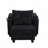 37.4" Sofa Chair Sofa Bed Corduroy Sleeper Sofa with USB Ports-1184750735