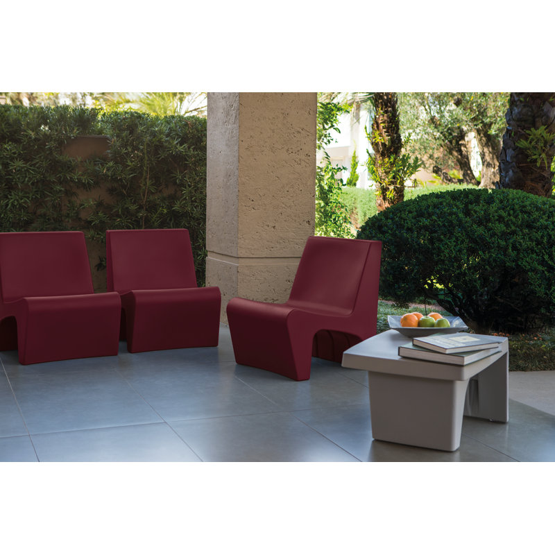 Tramontina Berta 5 Pcs. Polyethylene Lounge Set, Grey, Grey