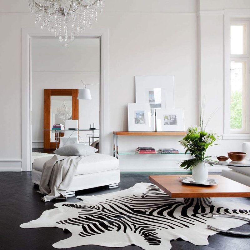 Tapis noir / blanc cassé Anikan