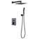 1-Spray Patterns 9.8 In. Dual Fixed And Handheld Shower Head With 1.8 GPM In Oil-Rubbed Bronze