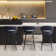 Barstools Counter Height Set of 6, 360°Swivel Bar Stools 26" Stool Chair Suede Fabric Modern Woven Design Bar Chairs with Back and Footrest for Kithcen Cafe Pub