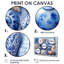 Ensemble de salon de plage en poterie bleue et blanche VI - Beach Pottery-107190124-107190126
