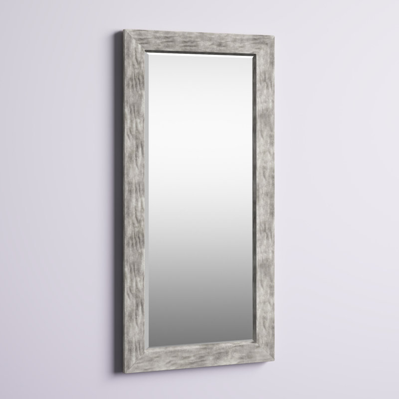 Attiya Flat Mirror, Hammered Metal