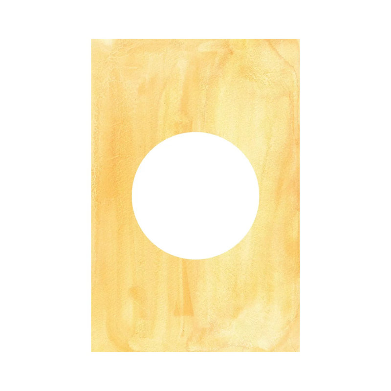 Mellow Yellow Sun - Painting on Canvas, 101.6cm H x 66.04cm W x 3.81cm D, Wrapped Canvas