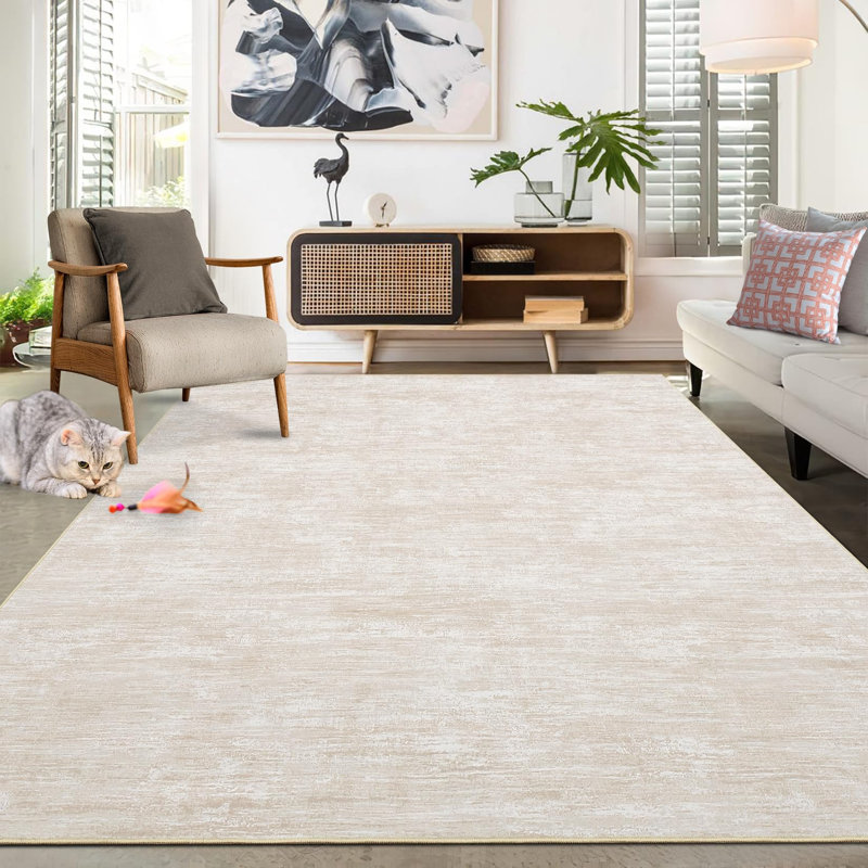 Area Rug, Beige, Rectangle 120 x 170 cm
