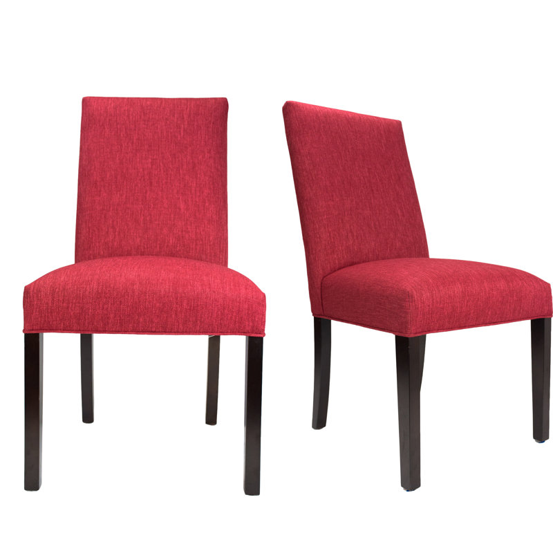 19'' H Upholstered Dining Chair, Espresso, Grass