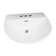 Barclay Reserva 450 16.12'' White Vitreous China U-Shaped Bathroom Sink with Overflow