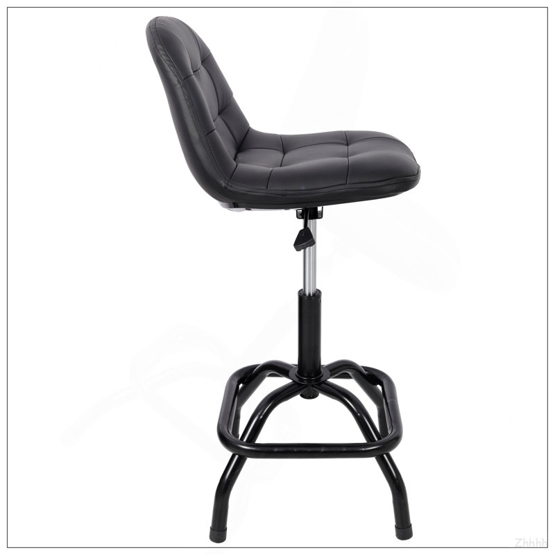 Tabouret de bar pivotant à 360 ° à hauteur réglable avec dossier haut, tabouret de comptoir moderne pour bar, magasin, cuisine