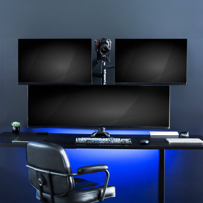 VIVO Pneumatic Quad Ultrawide Computer Monitor Desk Mount for Screens upto 49" (STAND-V400D)