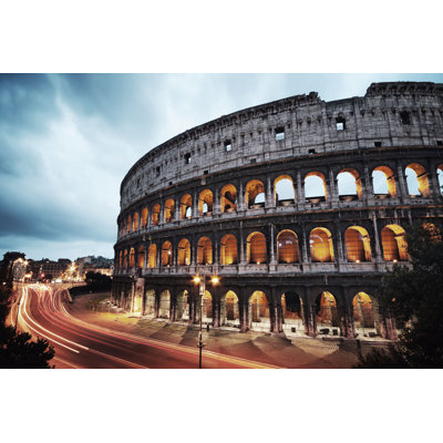"Roman Nights" Tempered Glass Wall Art, 24" x 36"