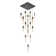 This Exquisite Chandelier Is In A Gold Finish. The Frame Is Made Out Of Metal, And It Comes With Hanging Clear Iceberg Bubble Crystals. You Can Create A Timeless Feel While Using Modern Forms.