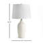 Lampe de table blanche 24 po Egham