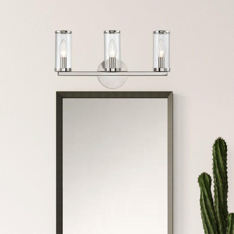 Revolve 3 - Light Vanity Light, Polished Nickel