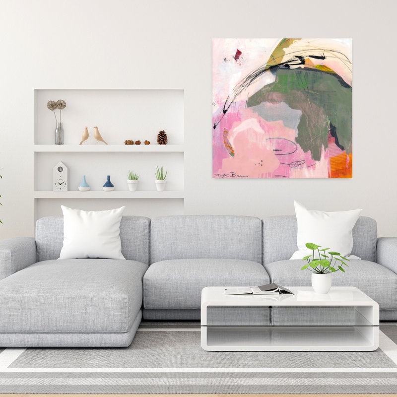 Sylvan Zephyr n ° 3, art contemporain abstrait, H 36 po x l 36 po