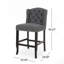 Tabouret de comptoir contemporain capitonné à oreilles 27 pouces, ensemble de 2-1816945847
