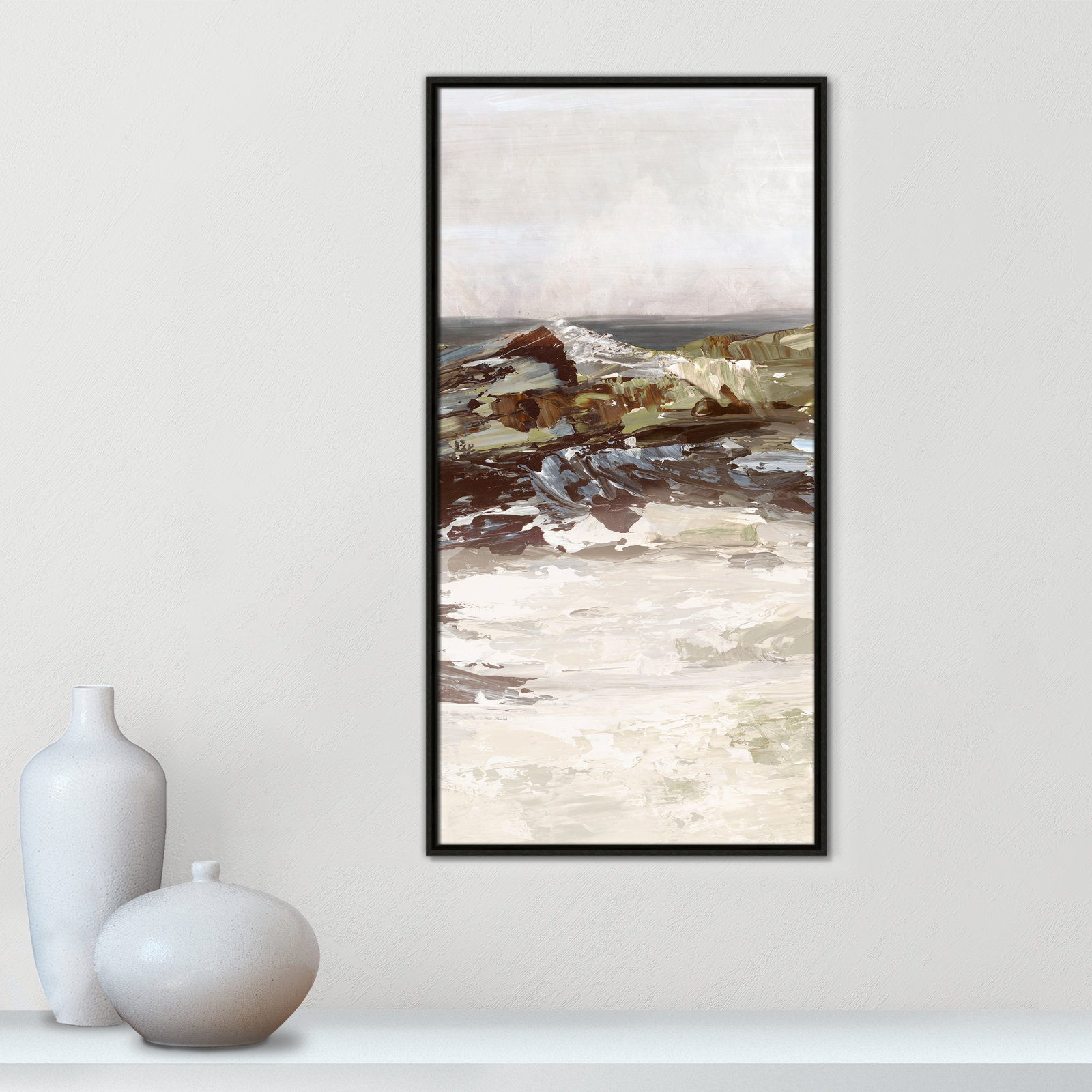 Stoney Peak Print by , 41.5" H x 21.5" W, Espresso