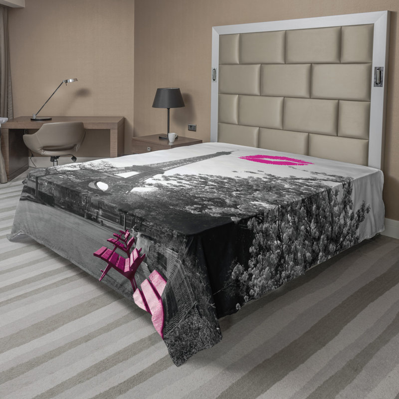 Microfiber No Pattern And Not Solid Color Flat Sheet, California King Flat Sheet