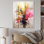«Retro Sunrise Vintage Glam Watercolor», reproduction sur toile