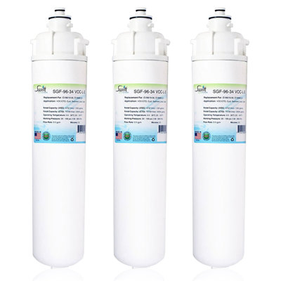 Swift Green Filters SGF-96-34 VOC-L-S Compatible Commercial Water Filter for EV9619-06, EV9668-24, Made in USA-3 Pack