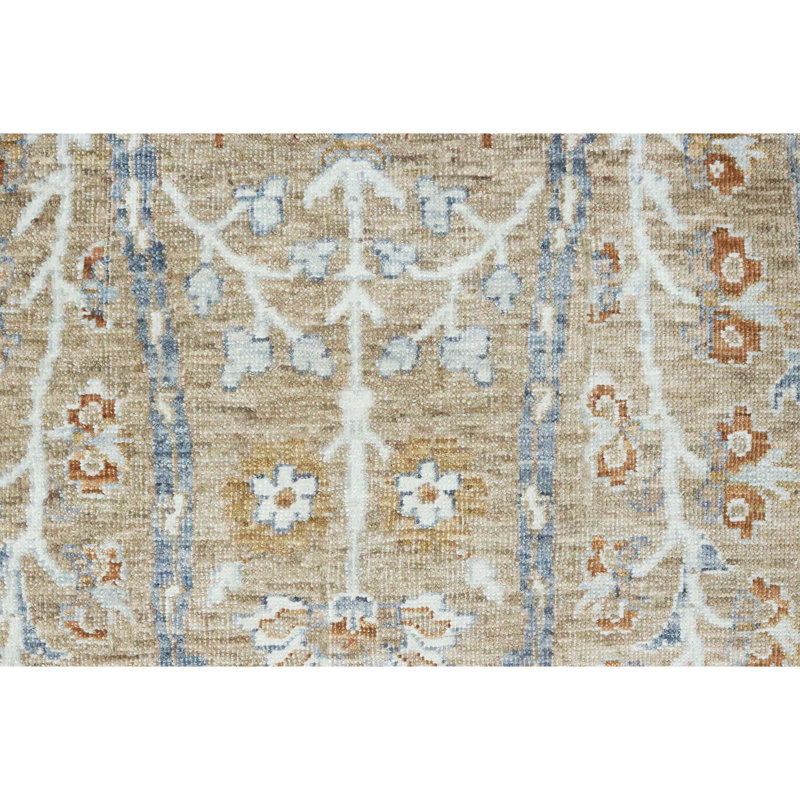 High-Quality Hand-Knotted Camel Area Rug, Rectangle 5' x 8'