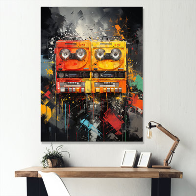 Pop Art Cassette Tapes Melody II - Cassette Tapes Wall Art