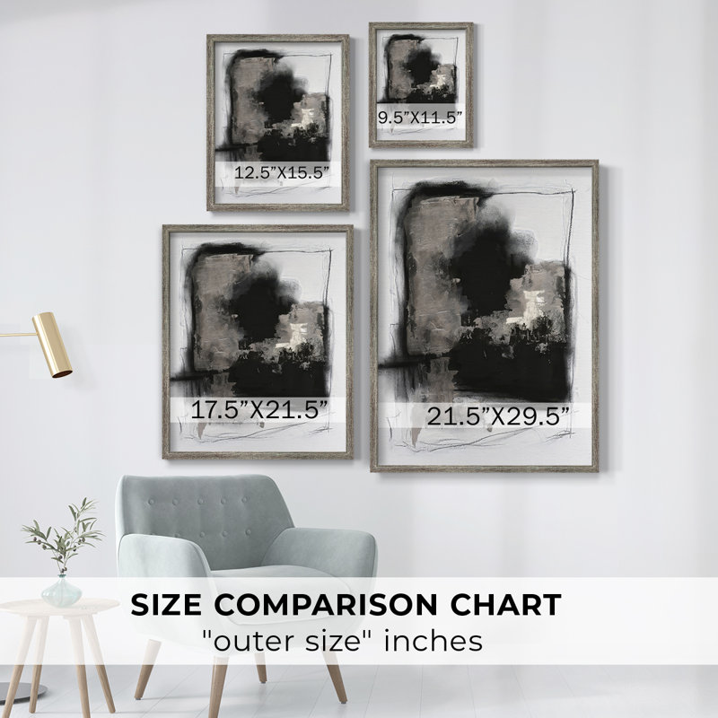 Shadow Resistance I Framed Print - Solid Wood, 11" H x 9" W