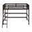 Solid Wood Twin Size Loft Bed with Ladder