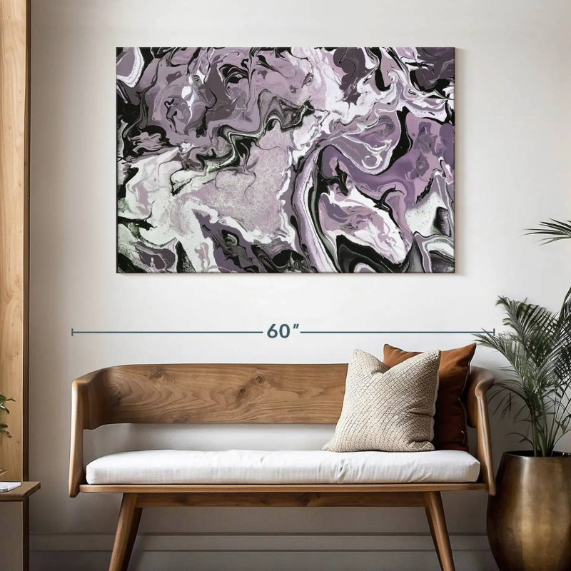 Avery Abide Plum, 32" H x 48" W