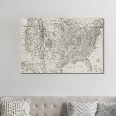 Carte naturelle des États-Unis