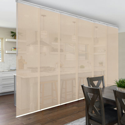 Store vertical semi-transparent abricot