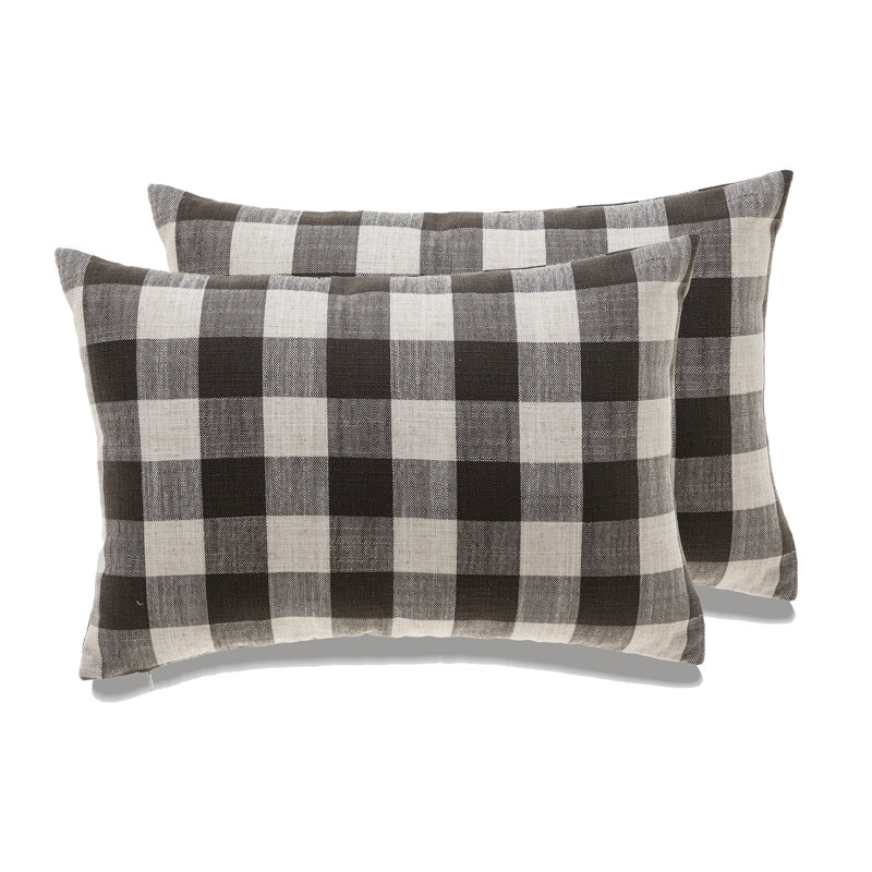 Ensemble de 2 coussins décoratifs Michael Penney, Mélange de duvet, Gris