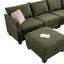Canapé modulaire en coin avec canapé et repose-pieds 122,8 po-1384251614-1389615546