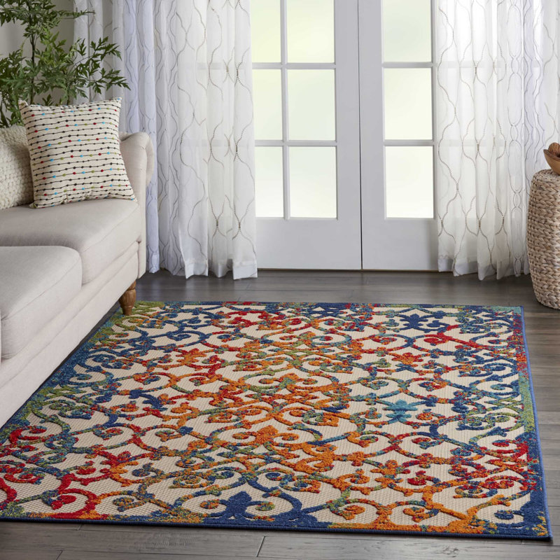 Abstract Indoor / Outdoor Area Rug, Rectangle 239 x 320cm
