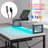 Orndorff L Shaped Gaming Desk or 2 Person Long Table with Shelves Monitor Stand and Keyboard Tray-859431122