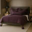 Couvre-lit grand aubergine Elsie-121147628