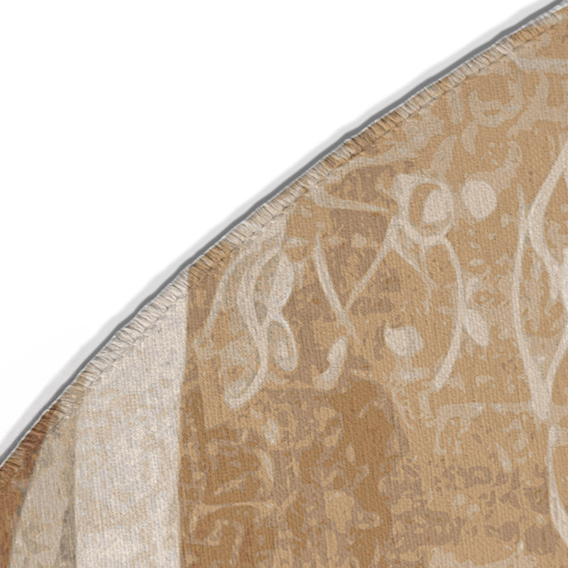 Tapis intérieur et extérieur Whispered Horizon, Rond 5 pi