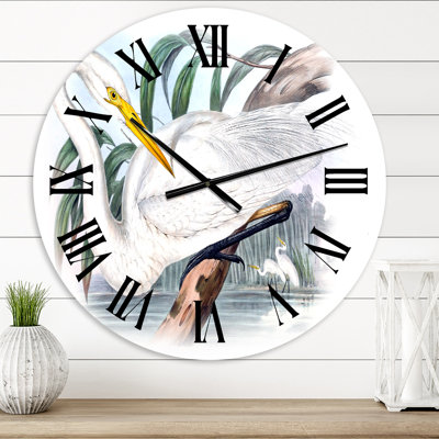 Oiseau australien rétro - horloge murale traditionnelle