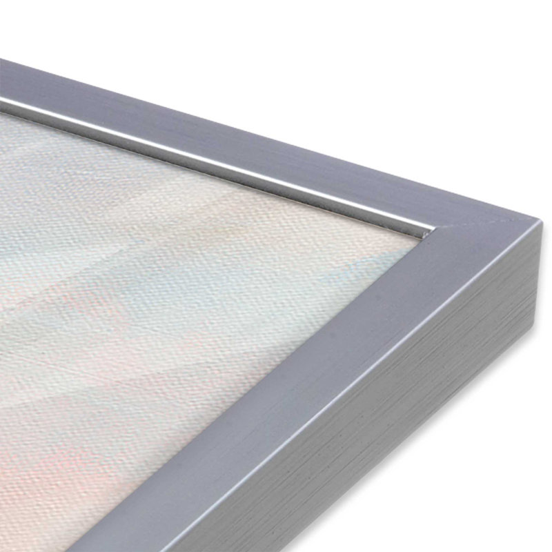 Hazy Beach at Dawn I Print, Silver Single Picture Frame, 12.25" H x 15.25" W