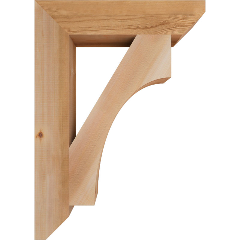 Support en bois Westlake, Cèdre rouge, H 28 po x l 3,5 po x P 20 po