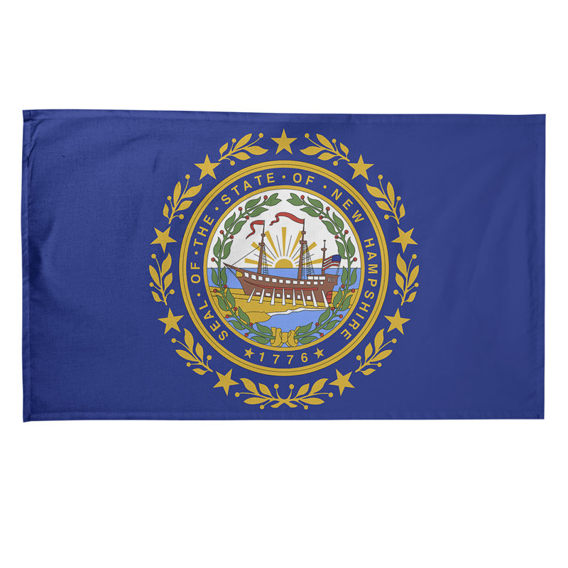 Serviette de thé à drapeau new hampshire, Polyester sergé