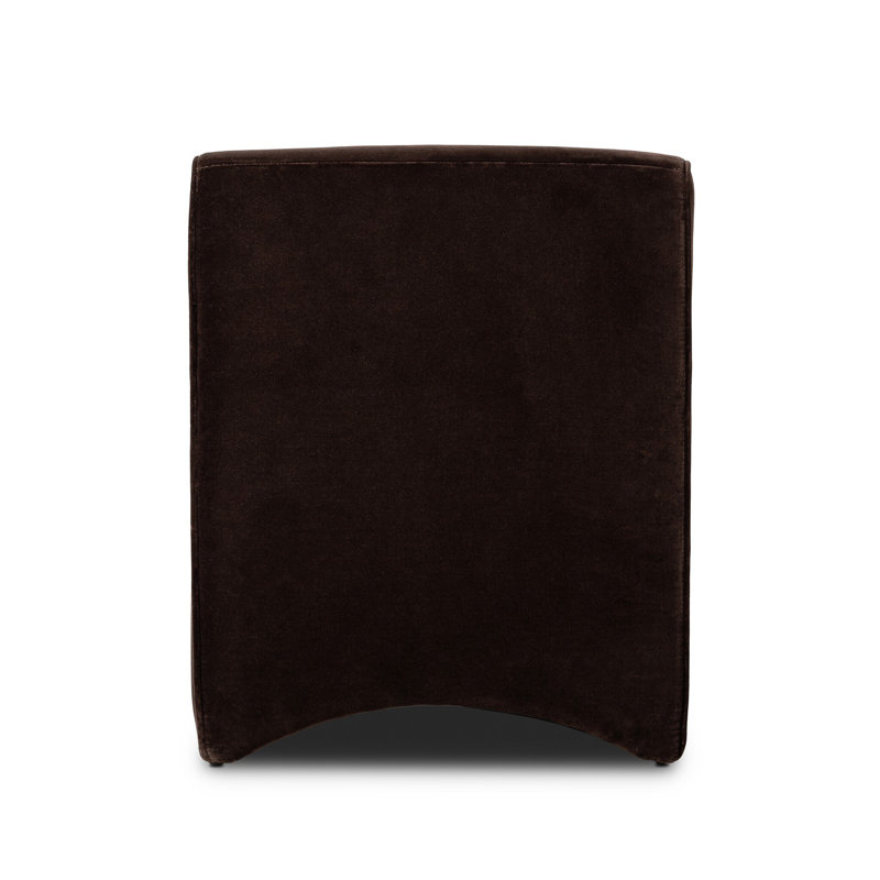 Allonia Upholstered Accent Stool, Surrey Cocoa