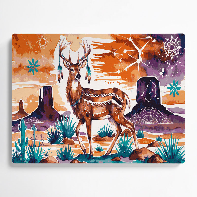 «Southwestern Animals», art mural en métal brun 19, H 20 po x l 30 po