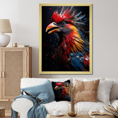 «Blue Red Rooster Choir Portrait I»